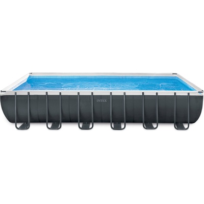 Intex Frame Pool Ultra Quadra XTR 732 x 366 x 132 cm - Стартов комплект със система за солена вода и премиум аксесоари (26368NP)