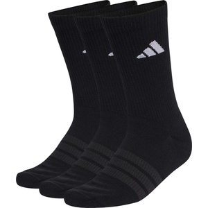adidas Мъжки спортни чорапи adidas Cushioned Sportswear Crew Socks 3 Pair Pack Sports socks - Black / Black / White - размер 34-36 (EU) (207-2196-0111)