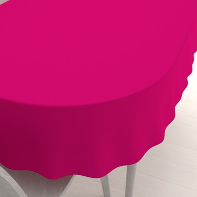 Biante Dekoračný oválny obrus Rongo RG-096 Fuchsiový 100x140 cm
