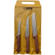 F Dick sada nožů v dřevěné rukojeti ergogrip 13 až 21cm 3 ks