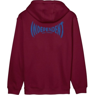 Independent Carved Span Hood Maroon