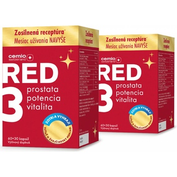 Cemio RED3® 2 x 90 kapsúl zosilnená receptúra 2024