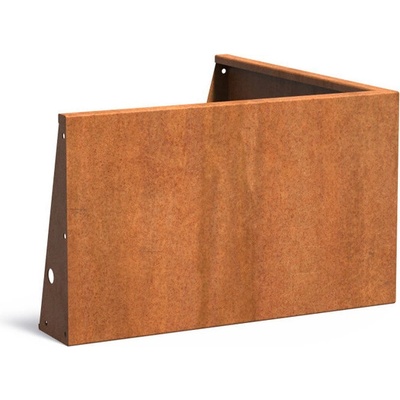 Steel design Cortenový obrubník - vnější roh 50 x 50 x 60 cm