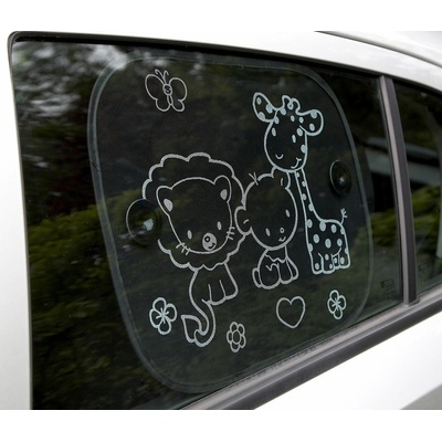 Clippasafe Sluneční roleta s přísavkou 2ks, Multi Safari Varianta: Black Safari | Zboží Auto