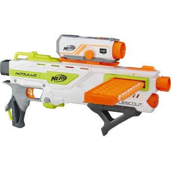 Hasbro Hasbro Nerf N-Strike Elite Modulus BattleScout ICS-10 Nerf пистолет, бял/оранжев (B1756F030)