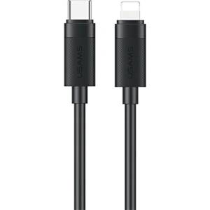 USAMS IPAD / IPAD 2 / IPAD 3-то поколение USAMS U94 кабел за данни USB - Lightning, 100 см, ЧЕРЕН SJ781USB01 (SJ781USB01)