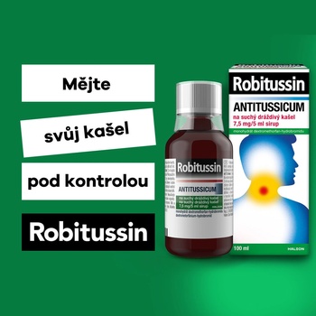 ROBITUSSIN ANTITUSSICUM NA SUCHÝ DRÁŽDIVÝ KAŠEL POR 7,5MG/5ML SIR 100ML