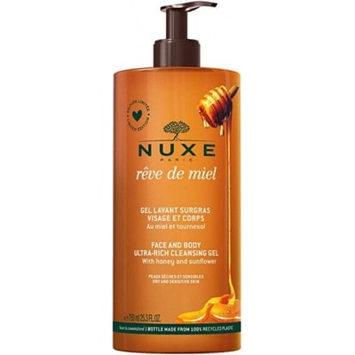 NUXE Rêve de Miel Zmäkčujúci sprchový gél na tvár a telo 750 ml