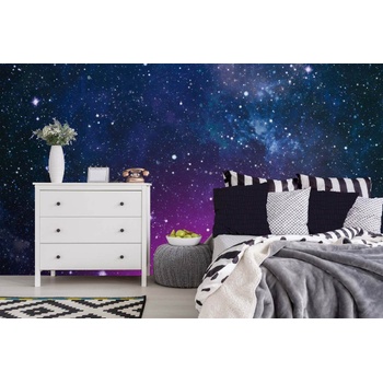 DIMEX ART Самозалепваща се флизелинова фототапета звездно небе 375 x 250 см