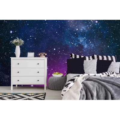 DIMEX ART Самозалепваща се флизелинова фототапета звездно небе 375 x 250 см