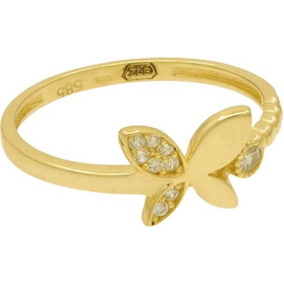 sZlato.cz 3476 Zlatý prsten do tvaru motýla 1,40g