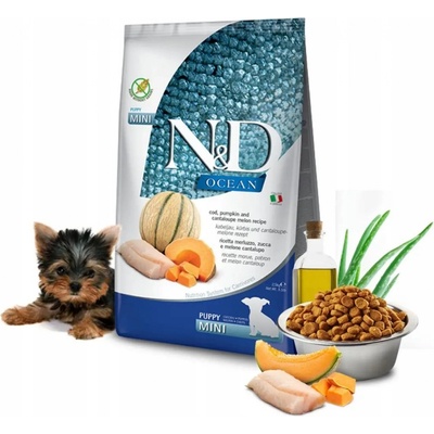 N&D Ocean Pumpkin Grain Free Puppy Mini, Cod & Cantaloupe melon 0,8 kg