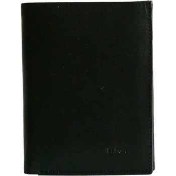 Kožená peněženka bez přihrádky na drobné s vytahovacím pouzdrem na doklady 67370 03 Elega černá