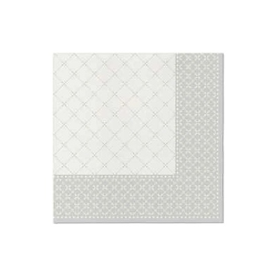 Paw Airlaid obrúsky Subtle Grid (silver) 50ks 40x40cm