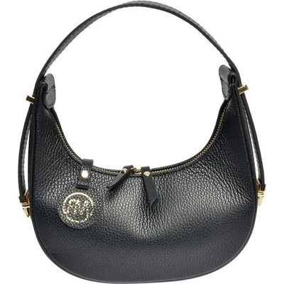 Roberta M dámska kožená kabelka Banana Bag RM1918 Nero