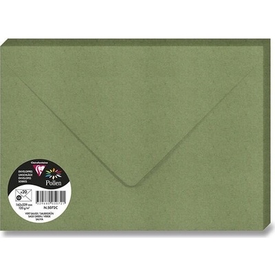 Obálka CF - C5 zemitá zelená 120g (20ks)