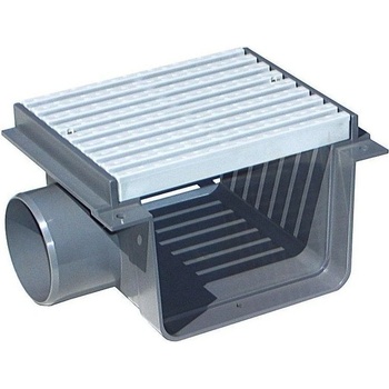 VÁGNER POOL přelivový žlábek - Středová spojka s roštem PVC vp-410504