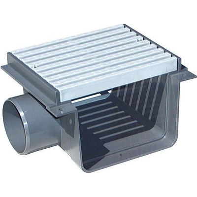 VÁGNER POOL přelivový žlábek - Středová spojka s roštem PVC vp-410504