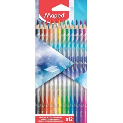 Maped Arctic цветни моливи, триъгълни, комплект 12 броя (IMA831734)