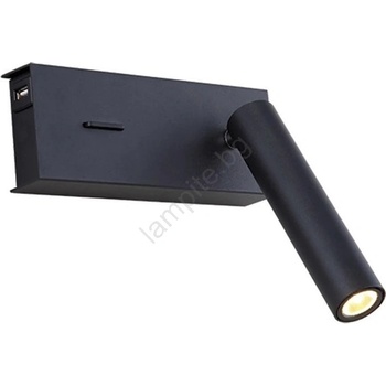 Image 1 of ZAMBELIS LIGHTS H75 - LED Аплик LED/3W/230V USB черен (UN0949)