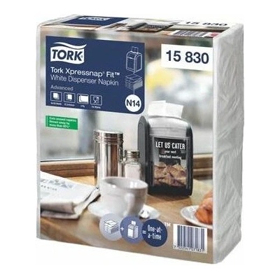 Tork Servítky do zásobníka 2V 21,3x16,5 cm N14 systém Advanced Xpressnap Fit biela 720ks