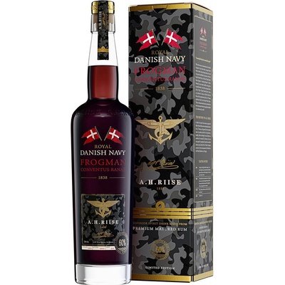 A.H. Riise Royal Danish Navy Frogman Rum 60% 0,7 l (karton)