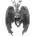 FALON нашийник Skull With Wings - PSY1133