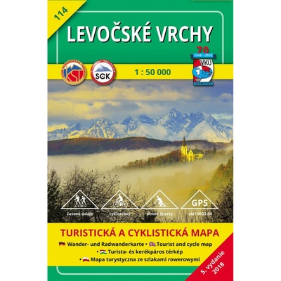 VKÚ Harmanec TM 114 Levočšské vrchy 1: 50 000