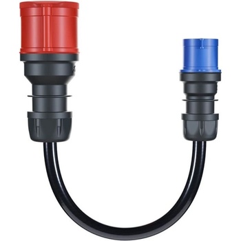 Image 1 of go-e Charger АДАПТЕР ЗА ЗАРЕЖДАНЕ МОНОФАЗЕН 16А ЩЕПСЕЛ СИН ЩЕПСЕЛ КЪМ ТРИФАЗЕН 32А КОНТАКТ ЧЕРВЕН (go-e-cee3-16)
