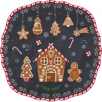 Easy Life Porcelánový dezertní talíř Gingerbread 20 cm