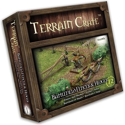 Mantic Games Terrain Crate: Battlefield Fences & Hedges