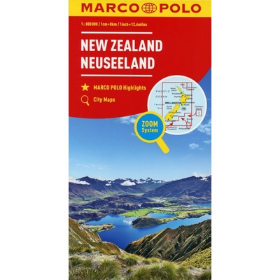 Nový Zéland mapa 1:800T - neuveden