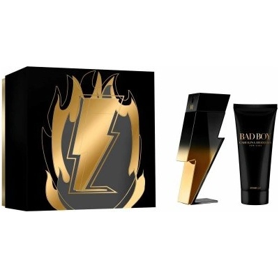 Carolina Herrera Bad Boy - Мъжки комплект 100мл парфюм EDT + 100мл душ гел