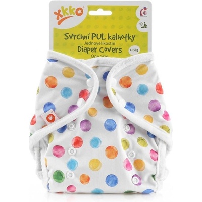 Kikko Svrchní PUL kalhotky One Size Watercolour Polka Dots