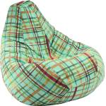 PUFRELAX Пуф, круша, 220л. , Nirvana Hobbit - Ocean, Перящ се калъф (PUF-G-NH-PT-OTO)