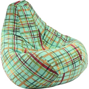 PUFRELAX Пуф, круша, 220л. , Nirvana Hobbit - Ocean, Перящ се калъф (PUF-G-NH-PT-OTO)