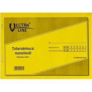 VECTRALINE Отпечатана товарителница за камион vectraline a/4, легнала 100 листа dgj-21 (dgj-21)