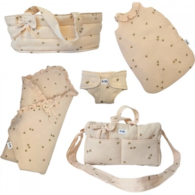 By Loli Set doplňků pro panenku do 36cm Cream love