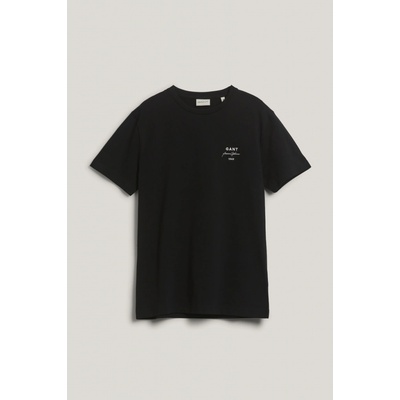 Gant Logo Script pique SS black