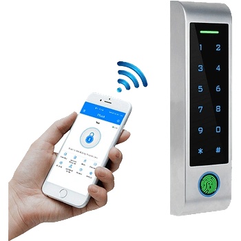 TTLock Смарт контролер с четец 13.56 MhZ, клавиатура, пръстов отпечатък , водоустойчив ASD H4F (CNSH4F)