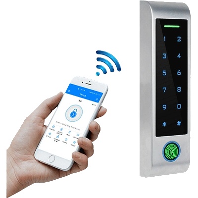 TTLock Смарт контролер с четец 13.56 MhZ, клавиатура, пръстов отпечатък , водоустойчив ASD H4F (CNSH4F)