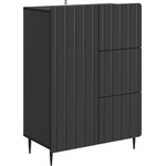 vidaXL Служебен шкаф Черно 66 x 34, 5 x 91, 5 см Инженерна дървесина (894396)