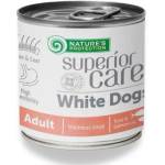AKVATERA Nature's Protection Superior Care Wellness Soup for White Coat Dogs With Tuna & Salmon - супа за кучета с бяла козина с риба тон и сьомга, 6 х 140 мл