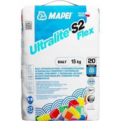 MAPEI Ultralite S2 Lepidlo odlehčené 15 kg bílé