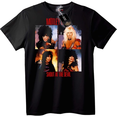 NOONEBRAND Тениска Motley Crue Крещи към Дявола - 2XL, White