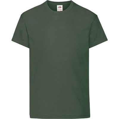 Fruit of the Loom Dětské triko 61-019-0 Bottle Green