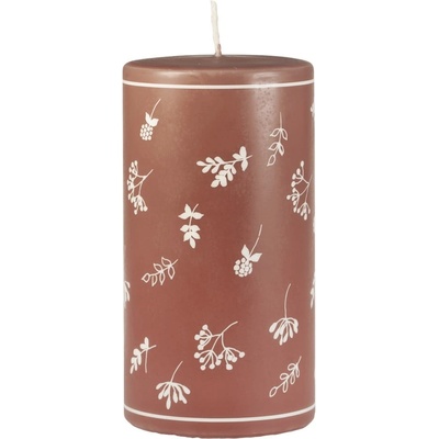 Unipar Кафява свещ , време на горене 87 h Fleur - Unipar (Fleur Terracotta Pillar 80x150)