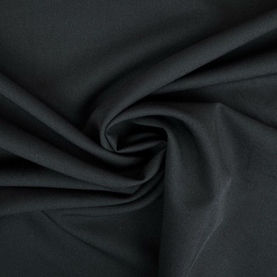 Kepr Twill elastický „4-way“ – Černá