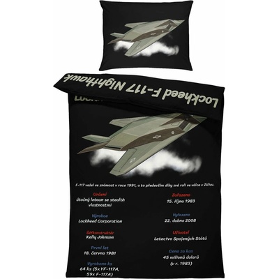 Impar Obliečky F117 Nighthawk 140x200 70x90