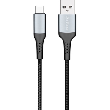 DeTech Кабел за данни DeTech DE-43C2, Type-C, 2.0m, Black - 40261 (DE-40261)